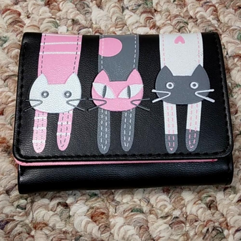 Girls Kitty trifold wallet